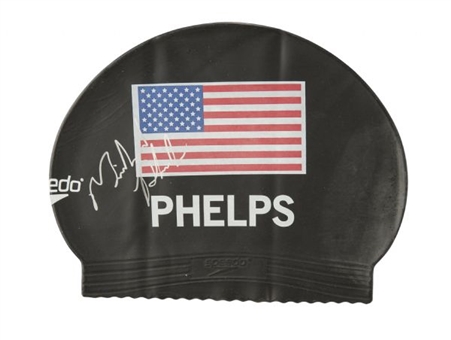 Michael Phelps Autographed USA Swim Cap ( PSA/DNA)